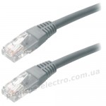 Патч-корд UTP Cat.5e 1M сірий