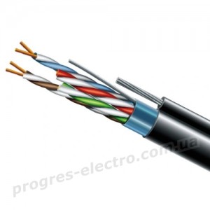 Кабель мережевий FTP Cat.5e 4*2*24 Outdoor Мідь