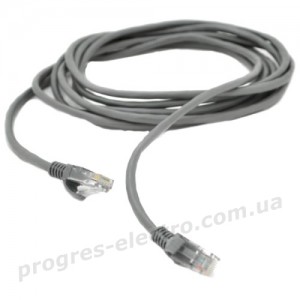 Патч-корд литий UTP Cat.5e 1M сірий