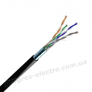 Кабель мережевий FTP Cat.5e 4*2*24 Outdoor Мідь