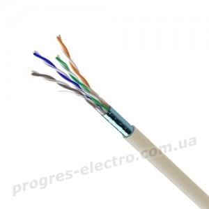 Кабель мережевий FTP Cat.5e 4*2*24 Indoor Мідь