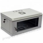 Шафа UA-MGSWL435G 19" 4U, 600x350x284мм (Ш*Г*В), економ, акрилове скло, сірий
