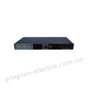 Комутатор UTP7216E-POE-L2 16-портовий керований PoE