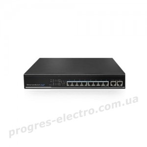 Комутатор SF10P-HM 8-портовий PoE