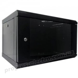 Шафа WMNC-6U-FLAT-BLACK Hypernet 6U 600x450 комутаційна настінна 6U 600x450