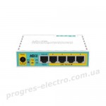 Маршрутизатор hEX PoE lite (RB750UPr2) 5-портовий