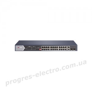 Комутатор DS-3E0528HP-E 24-портовий некерований Hi-PoE