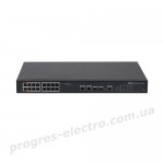 Комутатор PFS4218-16ET-190 16-портовий керований PoE