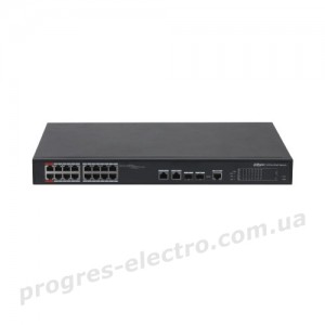 Комутатор PFS4218-16ET-190 16-портовий керований PoE