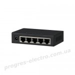Комутатор DH-PFS3005-5GT 5-портовий гігабітний некерований