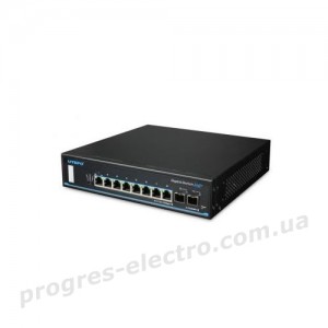 Комутатор UTP3-GSW0802S-POE 8-портовий PoE