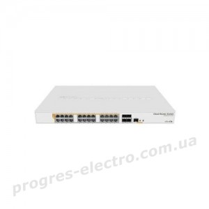 Комутатор CRS328-24P-4S+RM 24-портовий керований