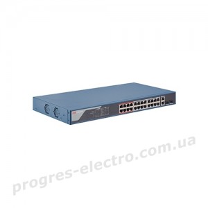 Комутатор DS-3E1326P-EI 24 портовий PoE