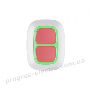 Тривожна кнопка Ajax DoubleButton white EU