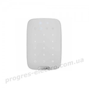 Клавіатура Ajax Keypad Plus white бездротова