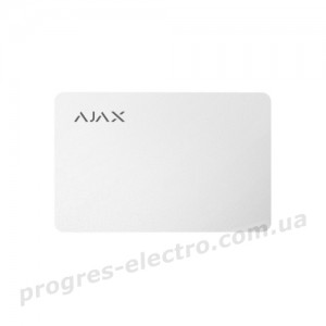 Карта управління Ajax Pass white (3pcs) безконтактна