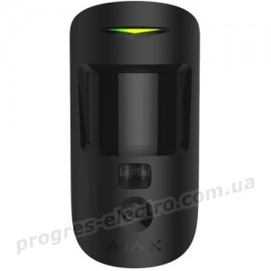 Датчик руху Ajax MotionCam black EU з фотокамерою Ajax