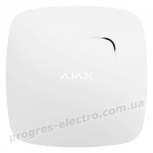 Датчик диму та чадного газу Ajax FireProtect Plus (8EU) UA white (with CO)