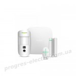 Комплект охоронної сигналізації Ajax StarterKit Cam Plus (білий)