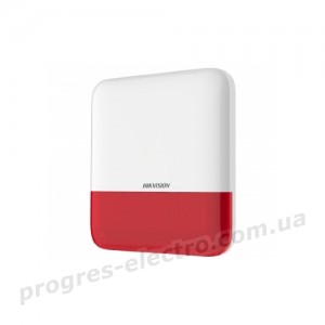 Сирена DS-PS1-E-WE-Red бездротова зовнішня (червона)