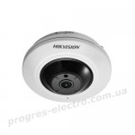 Відеокамера DS-2CD2955FWD-IS (1.05 мм) 5Мп Fisheye з функціями IVS та детектором облич
